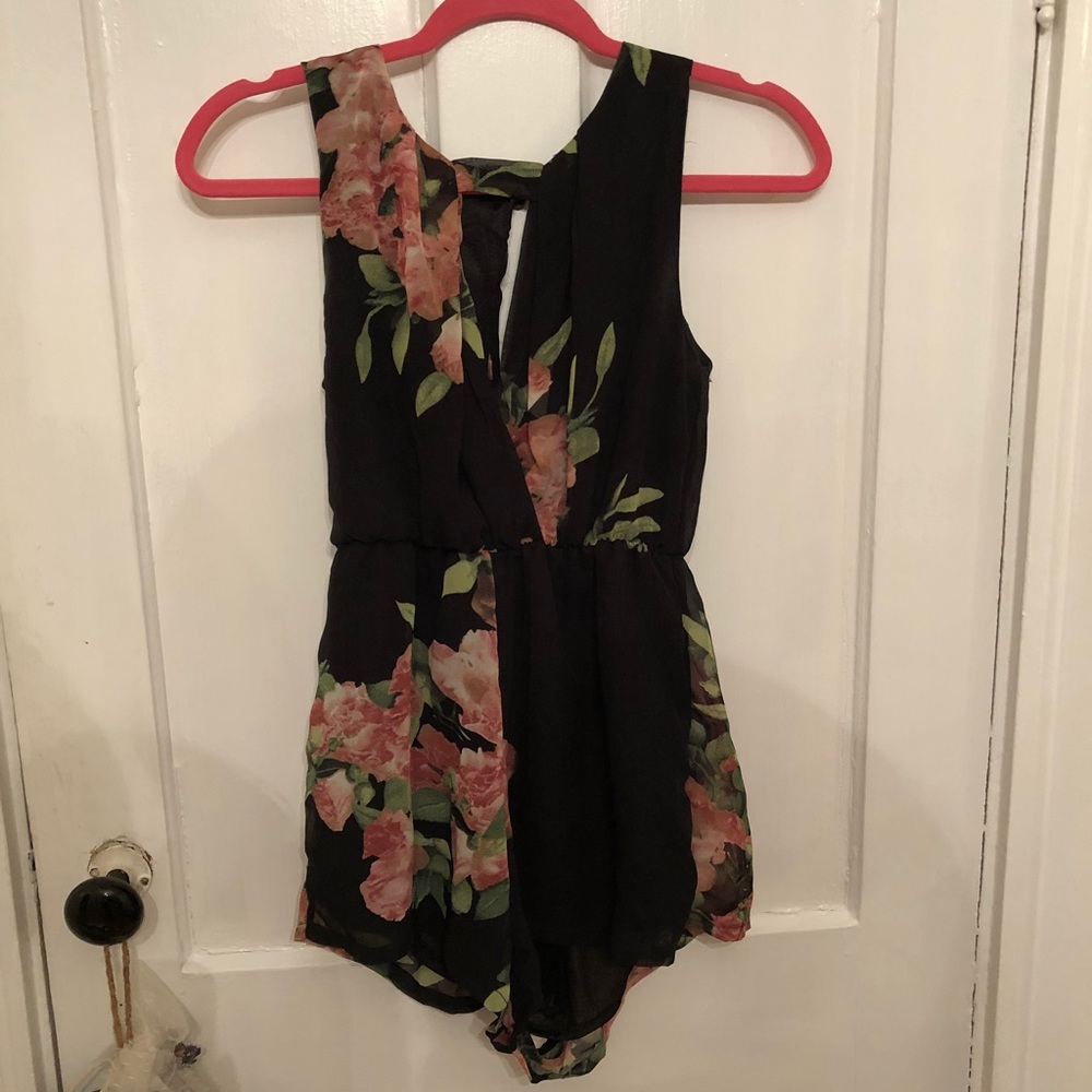 Floral Sheer Romper